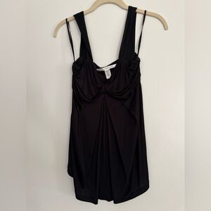 Diane von Furstenberg Black Top Size P Like New
